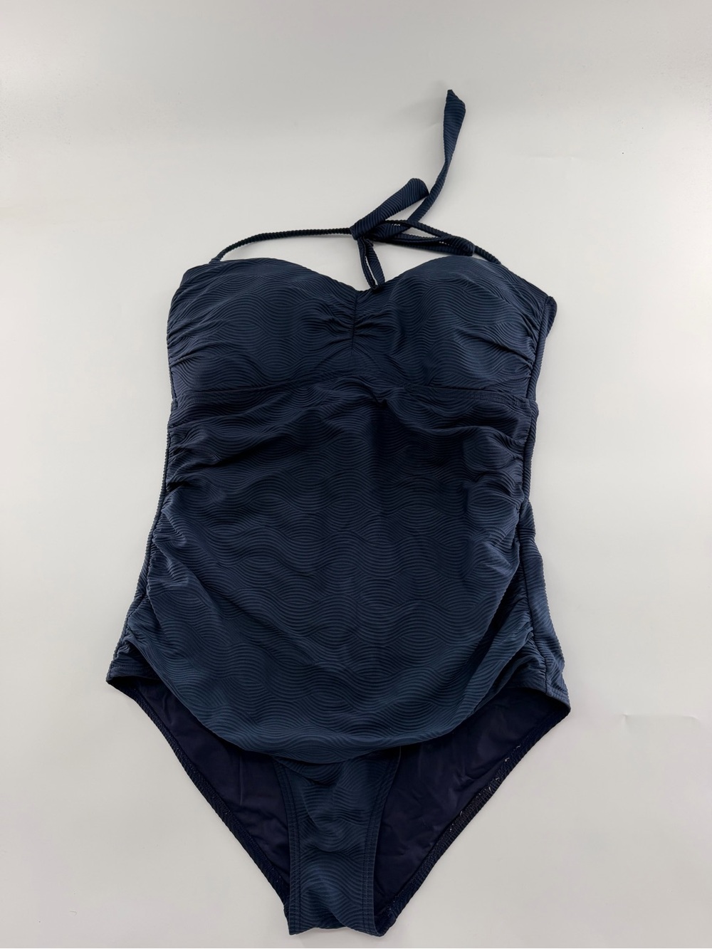 J. McLaughlin One Piece Navy Blue Tummy Control Swimsuit Women’s 14 J.McLaughlin